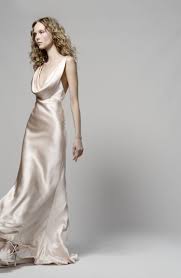 Sheath Elizabeth Fillmore Gown Cowl Neckline Silk Wedding Dress Wedding Dress Necklines Necklines For Dresses Elizabeth Fillmore