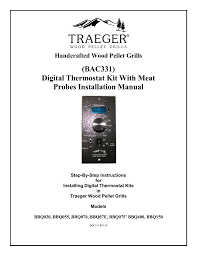Bac331 Digital Thermostat Kit With Meat Probes Installation