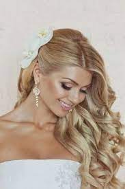 Long Bridal Hair Pulled To One Side Long Hair Styles Wedding Hairstyles Hair Styles 2016