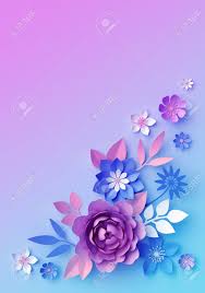 We have an extensive collection of amazing background images carefully chosen by our community. 3d Render Pink Blue Neon Paper Flowers Pastel Color Botanical Stock Photo Picture And Royalty Free Image Image 120556902