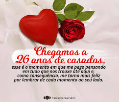 Mensagem De 26 Anos De Casados Feliz Aniversario