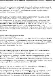 Regarder malcolm en streaming gratuit vf et vostfr. Autobiografia Di Malcom X Redatta Con La Collaborazione Di Alex Haley Pdf Pdf Free Download