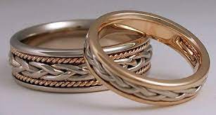 Hand Woven Rings Celtic Wedding Rings Mens Wedding Rings Titanium Wedding Rings