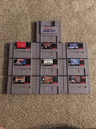 Lot Of 9 Super Nintendo Games Gameboy Player All In Good