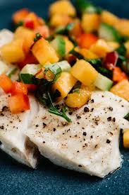 —carole derifield, valdez, alaska homerecipesdishes & beve. Oven Baked Halibut With Peach Salsa Our Salty Kitchen