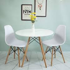 ( 4.3) out of 5 stars. Round Dining Table And Chairs Set Of 2 White Wooden Table And 2 Chairs For Home Office Kitchen Balcony Garden Table White Chairs Buy Online In Guam At Guam Desertcart Com Productid 160582525