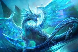Ice Crystal Dragon Dragon Pictures Dragon Artwork Crystal Dragon