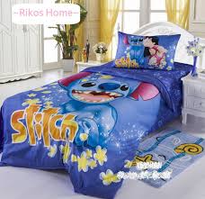 New 2013 Disney Lilo Stitch Bedding Set 3pc Twins Single Bed Cotton Gift Rare Lilo And Stitch Disney Bedding Bedding Set