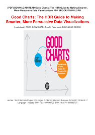Pdf Download Read Good Charts The Hbr Guide To Making