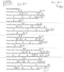 Sound Of Silence Simon And Garfunkel Guitar Lesson Chord Chart In Em With Lyrics Guitar Lessons Songs Learn Guitar Chords Online Guitar Lessons