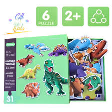 Explore what kids love about them. Dinosaur Jigsaw Puzzle 6 Dino Puzzles In A Box With Thick Large Cardboard Pieces And Safe Smooth Edges Gifts For Boys Girls Kids Age 2 Years And Up Kylwin Toy Store London