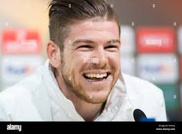 Liverpool, UK. 27th April, 2016. Alberto Moreno during the Liverpool press  conference at Estadio El Madrigal, Villarreal 27/04/2016 Credit: MARIA JOSE  SEGOVIA CARMONA/Alamy Live News Stock Photo