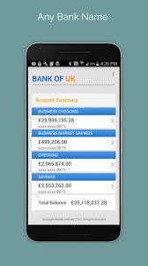You should open bank account and complete necessary document, such as financial record, tax you cannot share pin to anyone. Fake Bank For Android Apk Download