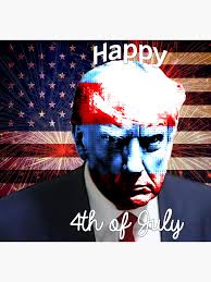 4th of July Trump Mug Shot" Sticker for Sale by MarkMentzer