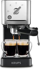 Amazon Com Krups Xp344c51 Calvi Steam And Pump Compact Espresso Machine Black Home Kitchen Espresso Machine Espresso Machine Espresso Cappuccino Machine