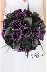 Absolutely gorgeous and natural looking!! 130 Best Black Wedding Flowers Ideas Black Wedding Flowers Wedding Flowers Wedding