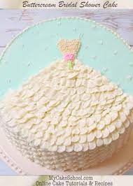 Wedding Dress In Buttercream A Free Cake Decorating Tutorial Buttercream Decorating Cake Decorating Cake Bridal