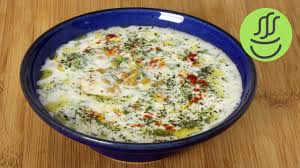 Cok Pratik Ayran Asi Corbasi Soguk Ayran Corbasi Tarifi Yogurtlu Dovme Yarma Bugday Corbasi Yemek Tarifleri Yemek Corbalar
