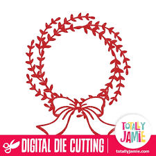 Download Christmas Wreath Bow Ribbon Totallyjamie Svg Cut Files Graphic Sets Clip Arts PSD Mockup Templates