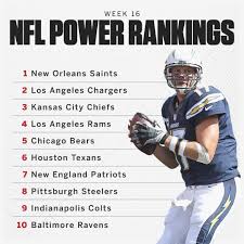 Espn On Instagram The Chargers Are Making Moves La Bolts Up To No 2 In This Week S Power Rankings New Patriots Espn New England Patriots