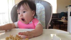 Solid food tastes and feels very different to milk. Baby Led Weaning Blw Day 47 Whole Wheat Pasta Noodles 7m1w3d Youtube