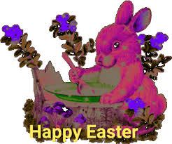 Easter egg with happy easter. Easter Bunny Gif Easter Bunny Happy Discover Share Gifs