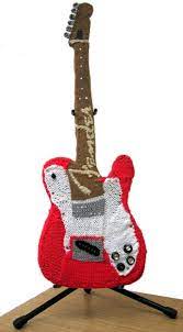 Binoculars with compass and pouch; A Very Cool Knitted Guitar For The Kids Yarn Projects Yarn Crafts Knitting Inspiration