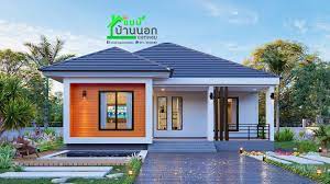 แบบบ านสวยสไตล โมเด ร นทรอป กคอล 4 ห องนอน 2 ห องน ำ พ นท ใช สอย 130 ตารางเมตร ด ไอเด ยบ าน ออกแบบบ าน สถาป ตยกรรมบ าน แบบบ านโมเด ร น