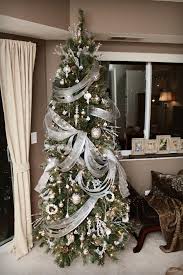 From Gardenweb Forum Ribbon On Christmas Tree Peacock Christmas Tree Elegant Christmas Trees