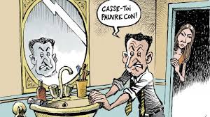 Batman caricature with birthday girl. Sarkozy Archives Chappatte Com
