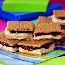 18 Peanut Butter Jelly Inspired Sweets Peanut Butter Jelly Recipes Peanut Butter Desserts Ice Cream Sandwich