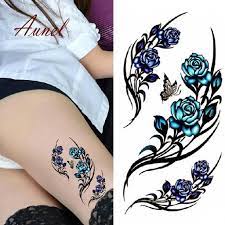 Women Waterproof Butterfly Flower Arm Leg Tattoo Sticker Temporary Body Art Buy At A Low Prices On Joom E Commerce Platform