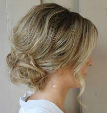 Any bun hairstyles for curly hair that doesn't stretch your curls out? 40 Quick And Easy Short Hair Buns To Try Short Hair Bun Short Hair Styles Easy Bun Hairstyles