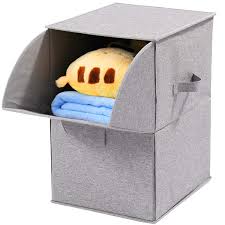 Get 5% in rewards with club o! Hoonex 2 Tier Collapsible Storage Bins Storage Organizer With 2 Drawers And Carrying Handles Free Standing For Closet Clothes Toys Diapers Home Office Light Grey Buy Online In Antigua And Barbuda At