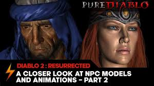 Resurrected is a gorgeous reimagining of the original game in its hd mode and people who have played the diablo 2 technical alpha have talked about the nostalgic rush that comes with returning to the game and exploring the dark corners of the monastery. Diablo 2 Resurrected Npcs Up Close Purediablo