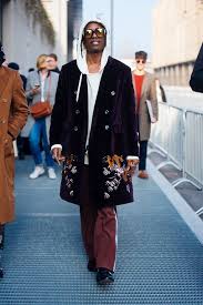 Ootd A Ap Rocky At The Gucci Show In Milan Fashion Week Hommes Mens Street Style Fashion Mode