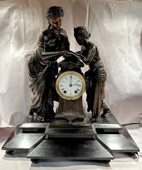 Rare Antique Seth Thomas & Sons Figural Mantel Clock Model No. 8034