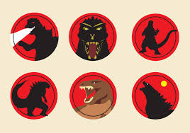 All godzilla clip dinosaur attacking city picture image monster silhouette green cartoon clipart best. Godzilla Icons Vector Choose From Thousands Of Free Vectors Clip Art Designs Icons And Illustrations Created By Artists W Godzilla Kaiju Art Vector Monster