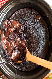 Slow Cooker Chocolate Lava Cake The Magical Slow Cooker Recipe Crock Pot Desserts Lava Cakes Chocolate Lava Cake