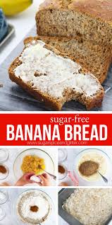 Sugar Free Banana Bread Made With Flax Meal Overripe Bananas And Honey This Healthy S Sugar Free Banana Bread Banana Recipes Overripe Banana Recipes Diabetic