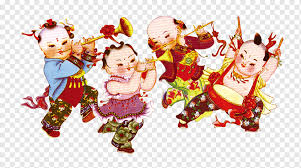 Tahun baru cina hari kedua. Tahun Baru Imlek Tahun Baru Cina Anak Anak Trumpet Pakaian Anak Anak Anak Makanan Png Pngwing
