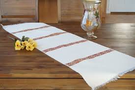 Ethiopian Table Runner Blend Of Cotton And Acrylic Traditional Weaving Pattern Tibib Hand Woven Table Runner Traditional Bedding Sets Traditional Weaving