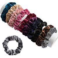Fameza Scrunchies Set Of 10 Hair Ties Velvet Elastic Flannelette Hair Bands Scrunchy Hair Scrunchies Ropes Scrunchie Hairstyles Hair Rubber Bands Hair Bobbles