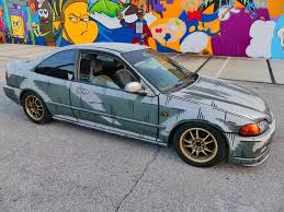 Honda civic type r (ek9) the todo school's honda civic; Honda Civic Initial D Style Freehand Clean Japanes Cars Facebook