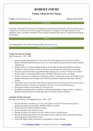 Victim Advocate Resume Samples Qwikresume