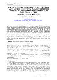 Maybe you would like to learn more about one of these? Pdf Analisis Kesalahan Errors Penggunaan Partikel Joshi Pada Karangan Sakubun Mahasiswa Semester 3 Tiga Program Studi Pendidikan Bahasa Jepang Undiksha Tahun Ajaran 2017 2018
