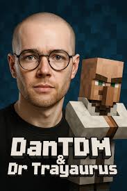 Youtuber Daniel Middleton known as DanTDM who plays Minecraft amongst other  games, alongside his fictional scientist friend Dr Trayaurus. #minecraft  #DanTDM #chatgpt #FanArt #minecraftfanart