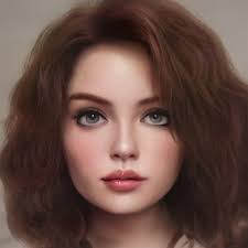 Sweet Face Digital Art Girl Portrait Female Art