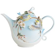 Hand Painted Tea Pot Blue Bird Flowers Porcelain Santuary Teapot Tea Pots Tea Tea Pot Set See more ideas about tea pots, tea, teapots and cups.