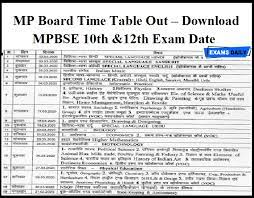 Official exam schedule has been released for madhya pradesh board of secondary education, bhopal (mpbse) class 10th/ 12th time table 2021. Mp Board Time Table Out Download Mpbse 10th 12th Exam Date Here